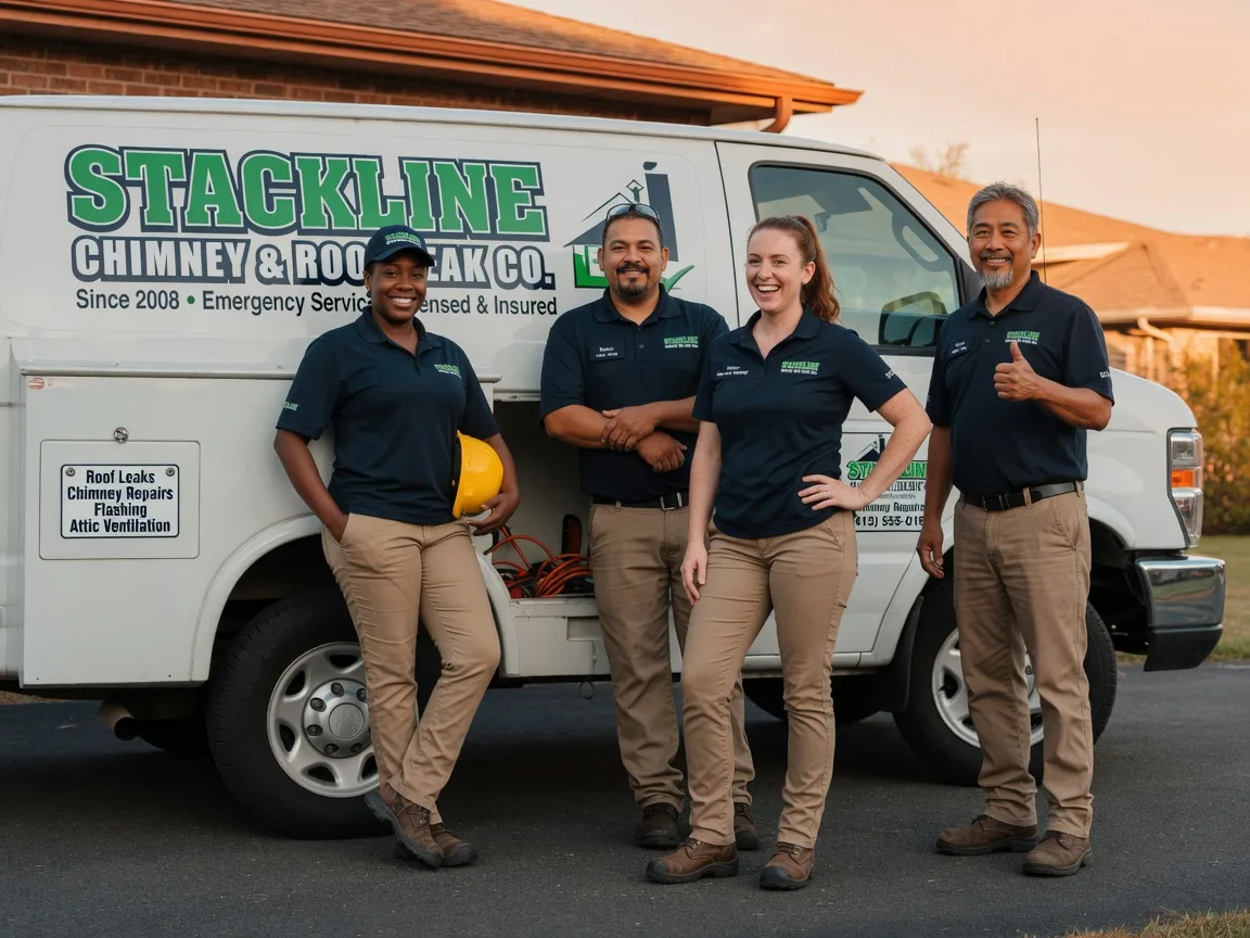 Chimney flashing repair company in Long Branch, TX
